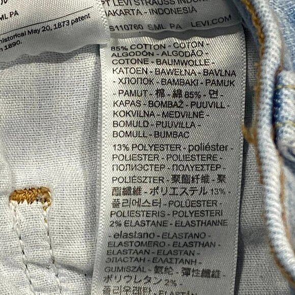 Levi's 720 Jeans Womens 27 x 30 High Rise Super Skinny Light Wash Stretch Denim - Picture 13 of 15